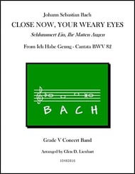 Close Now, Your Weary Eyes Concert Band sheet music cover Thumbnail